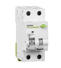 Siguranta automata (disjunctor) cu protectie diferentiala monofazica Noark, 10A, 300mA, curba B, RCBO, tip A, 6kA, 107700