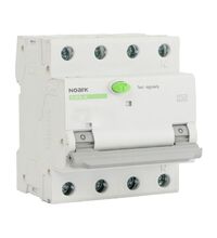 Siguranta automata (disjunctor) cu protectie diferentiala trifazica Noark, 20A, 300mA, curba B, RCBO, tip AC, 6kA, 111507