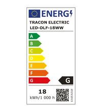 Spot LED, tip plafoniera, aplicat, rotund, alb, 18W, 2700K, IP20, DLF, Tracon
