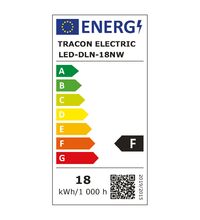 Spot LED, tip panel, incastrat, patrat, alb, 18W, 4000K, IP40, Tracon