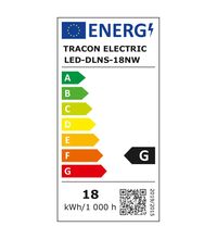 Spot LED, tip panel, incastrat, patrat, alb, 18W, 4000K, IP20, DLNS, Tracon