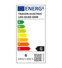 Spot LED, tip panel, incastrat, patrat, alb, 6W, 4000K, IP20, DLNS, Tracon