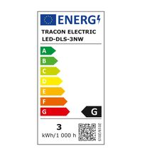 Spot LED, tip panel, incastrat, rotund, alb, 3W, 4000K, IP20, DLS, Tracon