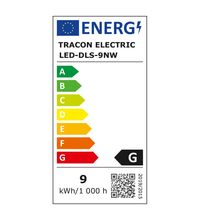 Spot LED, tip panel, incastrat, rotund, alb, 9W, 4000K, IP20, DLS, Tracon