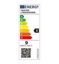 Tub LED Tracon, G13, liniar, 9W, 3000K, alimentare la un singur capat, LTGH
