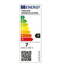 Bec LED Tracon, GU10, tronconic, 7W, 4000K, 560lm, SMDSGU