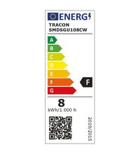 Bec LED Tracon, GU10, tronconic, 8W, 6500K, 620lm, SMDSGU