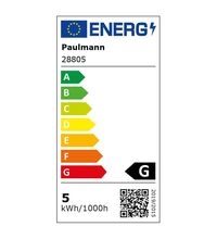 Bec LED decorativ Paulmann, GU5.3, negru/alb, 4.9W, 3000K, 288.05