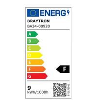 Bec LED Braytron, E27, R80, 9W, 3000K