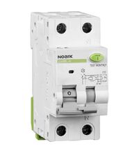 Siguranta automata (disjunctor) cu protectie diferentiala monofazica Noark, 13A, 30mA, curba C, RCBO, tip A, 6kA, 107645