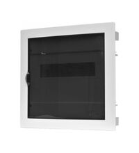 Tablou electric metalic, 12 module, incastrat, Scame, IP40, cu usa transparenta, 677.1012.1T