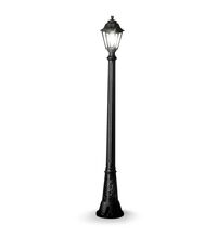 Stalp iluminat exterior gradina ornamental, tip felinar, negru, 1.82ml, 1XE27, Fumagalli, Artu'/Anna
