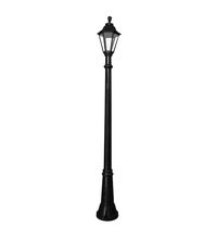 Stalp iluminat exterior gradina ornamental, tip felinar, negru, 2.13ml, 11W, cu intrerupator, Fumagalli, Gigi/Rut