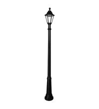 Stalp iluminat exterior gradina ornamental, tip felinar, negru, 2.41ml, 1XE27, Fumagalli, Ricu/Rut