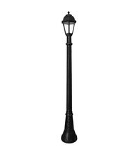 Stalp iluminat exterior gradina ornamental, tip felinar, negru, 1.82ml, 1XE27, Fumagalli, Artu/Saba