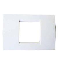 Rama decorativa aparataj modular Comtec, rectangulara, 2M, alb, Stil premium, MF0012-16091