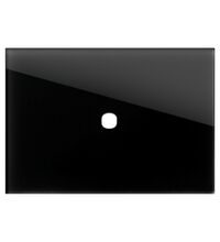Rama decorativa aparataj modular TEM, rectangulara, 1/3M, negru, Edge, OG13GDP