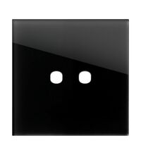 Rama decorativa aparataj modular TEM, rectangulara, 2M, negru, Edge, OG20GDP