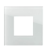 Rama decorativa aparataj modular TEM, rectangulara, 2M, alb, Edge, OG20GLM