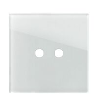 Rama decorativa aparataj modular TEM, rectangulara, 2M, alb, Edge, OG20GLP