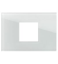 Rama decorativa aparataj modular TEM, rectangulara, 2/3M, alb, Edge, OG23GLM
