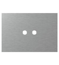 Rama decorativa aparataj modular TEM, rectangulara, 2/3M, argintiu, Edge, OG23MAP