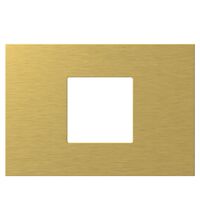 Rama decorativa aparataj modular TEM, rectangulara, 2/3M, auriu, Edge, OG23MZM