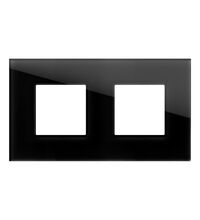 Rama decorativa aparataj modular TEM, rectangulara, 2X2M, antracit, Edge, OG24GDM