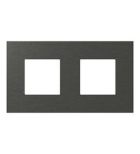 Rama decorativa aparataj modular TEM, rectangulara, 2X2M, argintiu, Edge, OG24MTM