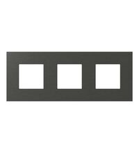 Rama decorativa aparataj modular TEM, rectangulara, 3X2M, negru, Edge, OG26MTM