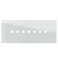 Rama decorativa aparataj modular TEM, rectangulara, 7M, alb, Edge, OG70GLP