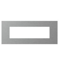 Rama decorativa aparataj modular TEM, rectangulara, 7M, argintiu, Edge, OG70MAM
