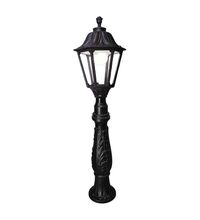 Stalp iluminat exterior gradina ornamental, tip felinar, negru, 1.2ml, 30W, cu intrerupator, Fumagalli, Iafet.R/Noemi