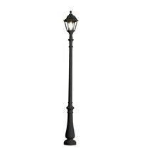 Stalp iluminat exterior gradina ornamental, tip felinar, negru, 2.97ml, 30W, cu intrerupator, Fumagalli, Nebo/Noemi