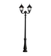 Stalp iluminat exterior gradina ornamental, tip felinar, negru, 3.07ml, 2X30W, cu intrerupator, Fumagalli, Nebo Ofir/Noemi