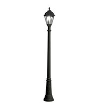 Stalp iluminat exterior gradina ornamental, tip felinar, negru, 2.13ml, 1XE27, Fumagalli, Gigi/Salem