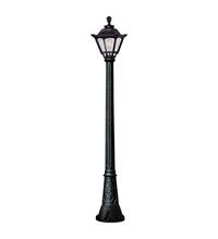 Stalp iluminat exterior gradina ornamental, tip felinar, negru, 2.11ml, 1XE27, Fumagalli, Gigi/Golia