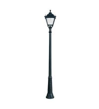 Stalp iluminat exterior gradina ornamental, tip felinar, negru, 2.24ml, 30W, Fumagalli, Gigi/Tobia