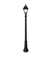 Stalp iluminat exterior gradina ornamental, tip felinar, negru, 2.13ml, 8.5W, cu intrerupator, Fumagalli, Gigi/Cefa