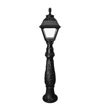 Stalp iluminat exterior gradina ornamental, tip felinar, negru, 1.07ml, 1XE27, Fumagalli, Iafet/Cefa