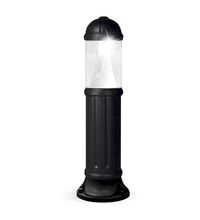 Stalp iluminat exterior gradina ornamental, tip lampa, negru, 0.8ml, 10W, Fumagalli, Sauro