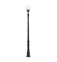 Stalp iluminat exterior gradina ornamental, tip glob, negru, 3.52ml, 1XE27, Fumagalli, Tabor/G400