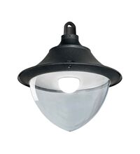 Corp de iluminat LED pentru depozite / hale, 50W, suspendat, glob, 4000K, negru, IP55, LUIGI 500, Fumagalli, L51.128.H1L.A.Y