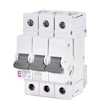 Siguranta automata (disjunctor) tripolara ETI, 3P, 20A, curba B, 6kA, 001900311