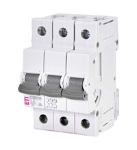 Siguranta automata (disjunctor) tripolara ETI, 3P, 2A, curba C, 6kA, 001900324
