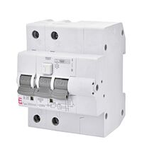 Siguranta automata (disjunctor) cu protectie diferentiala monofazica ETI, 25A, 300mA, curba B, RCBO, tip A+AC, 10kA, 002174816
