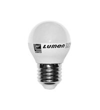 Bec LED Lumen, E27, sferic, mata, 5W, 3000K, 82x45mm