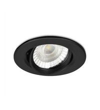 Spot LED, mobil, incastrat, rotund, negru, 3W, 3000K, IP20, Braytron, BD02-00301