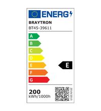 Corp de iluminat LED High-Bay, 200W, negru, 300mm, 4000K, IP65, Braytron, BT45-39611