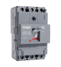 Intreruptor automat MCCB 160 Hager, 3P, 18kA, fix, 50A, HDA050L